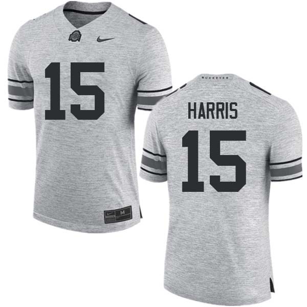 Men #15 Jaylen Harris Ohio State Buckeyes College Football Jerseys Sale-Gray